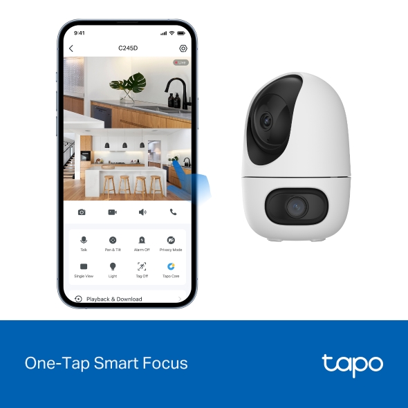 TPLINK INDOOR/OUTDOOR PAN TILT SECURITY WI-FI CAMERA