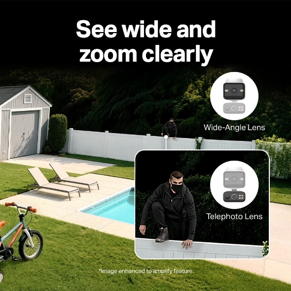 TPLINK DUAL-LENS PAN/TILT SECURITY CAMERA KIT