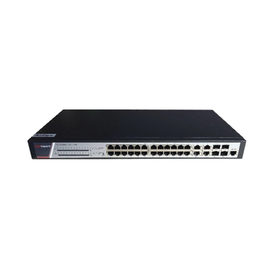 Switch Administrable PoE+ / 24 Puertos Gigabit PoE+ / 4 Puertos Gigabit / 4 Puertos SFP Uplink